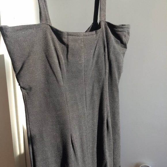 vintage 90s jersey knit maxi body con slip dress - Picture 7 of 15